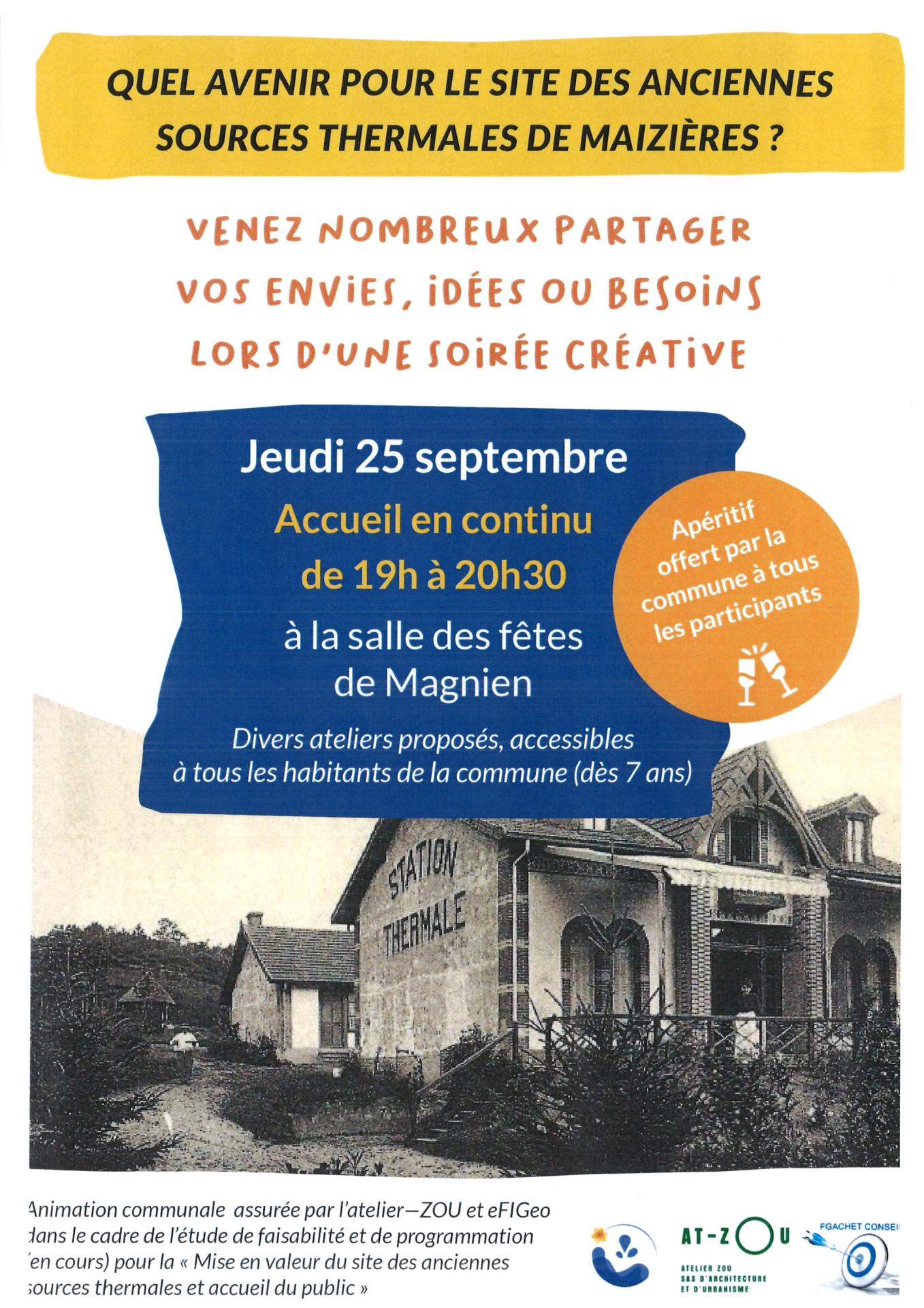 Affiche atelier participatif zou
