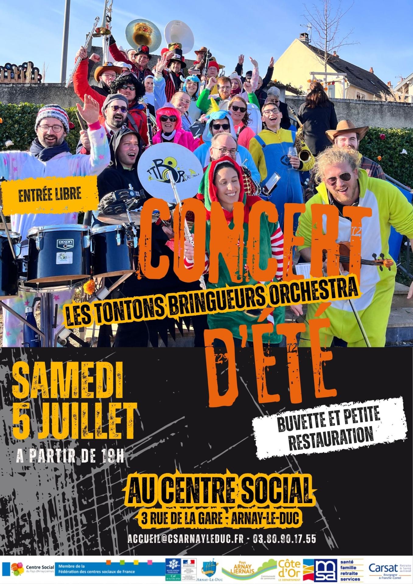 Affiche concert ete 2025