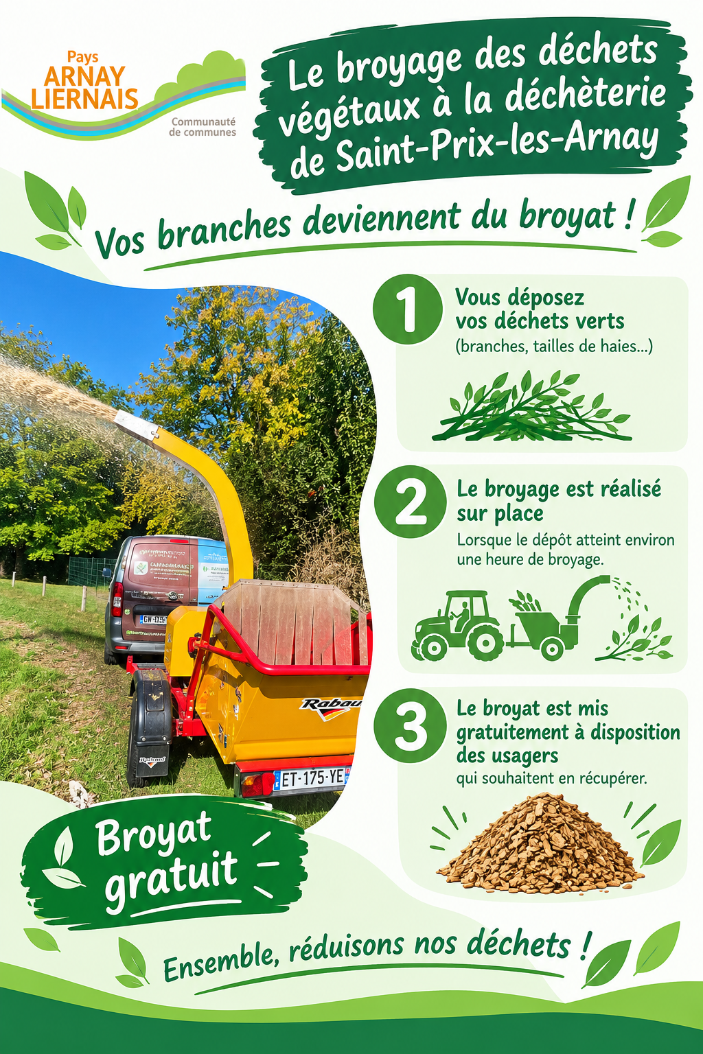 Broyage decheterie saint prix