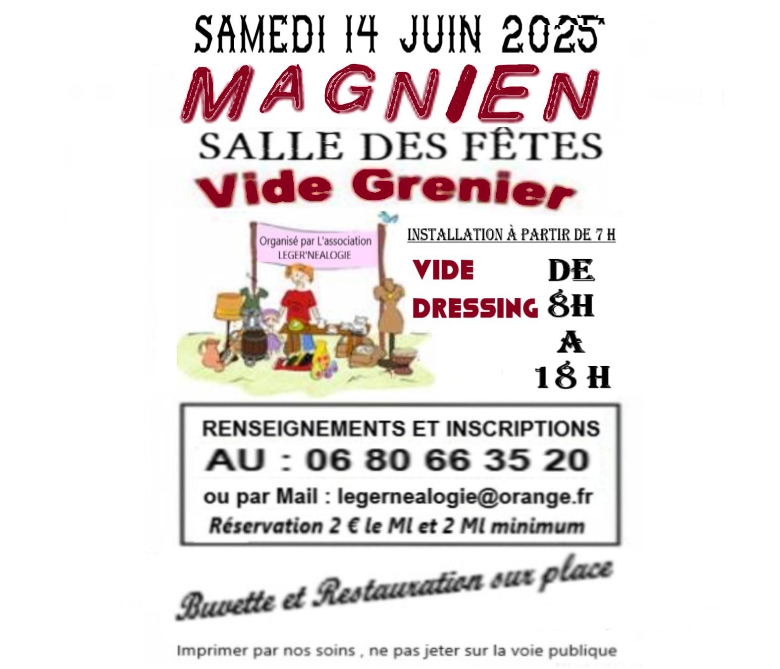 Vide grenier dressing a magnien